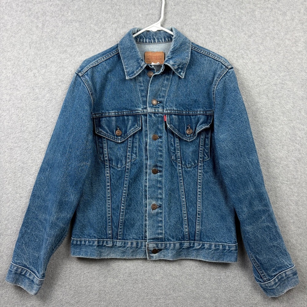 Vintage Levis Trucker Jacket Mens 38 Medium Blue Denim 70505 0217 Type 3 USA 80s